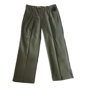 ALAN FLUSSER Men’s Golf Pants Sage Green Twill Size 38W x 34L NWT